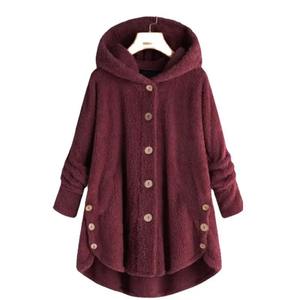 Nouvelle mode Automne Hiver Manteau ample coupe-vent à capuche en fourrure de lapin teinte unie pour femme avec garnissage en duvet de canard gris - Product Image 4
