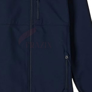 แจ็กเก็ตซอฟต์เชลล์สำหรับผู้ชายเสื้อแจ็กเก็ตกันหนาวคอตั้งดีไซน์แบบกำหนดเอง - Product Image 4