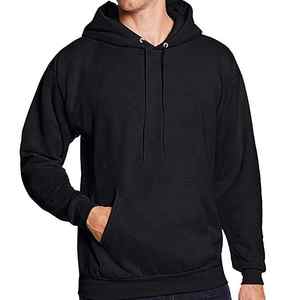 Sudadera con capucha de gran tamaño de algodón para hombre, ropa de calle ajustada de alta calidad, cuello con capucha de patrón sólido para servicio de invierno disponible 2026 - Product Image 3