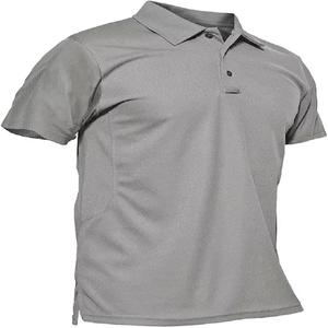 Polo de golf para hombre, camisetas tácticas de manga corta de rendimiento, camiseta de golf de Piqué, camiseta de manga corta de algodón 100% - Product Image 2