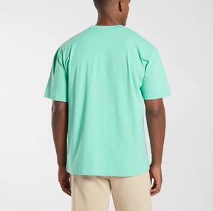 Personnalisé 100% Coton Boxy T-shirts pour Hommes Poids Lourd Décontracté T-Shirt Logo Impression Respirant Tricoté Grande Taille Vierge - Product Image 4