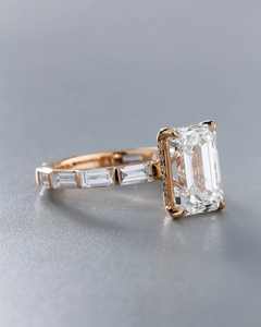 แหวนเงินแท้ 925 ขนาด 10x14 มม. ประดับเพชรโมอิสซาไนต์ 10 กะรัต ดีไซน์สวยหรู แหวนเงินสำหรับผู้หญิง แหวนโมอิสซาไนต์สั่งทำพิเศษ - Product Image 2