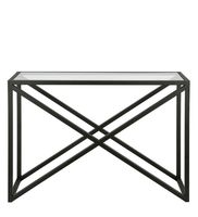 Meja konsol kaca terlaris unik, desain baru furnitur Interior modis gaya unik untuk ruang tamu Modern