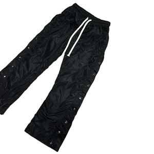 Nueva última moda al por mayor Casual Joggers Streetwear Nylon Track rayas botón Unisex pantalones de chándal Flare pantalones de chándal para hombres - Product Image 3