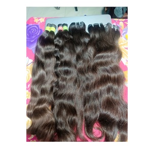 ขายส่งผมต่อแบบไม่ผ่านกระบวนการ 100% แท้จากอินเดีย เกรด Remy Virgin คุณภาพสูง แบบธรรมชาติ ลอนคลื่น  จัดเรียงเกล็ดผม  สำหรับต่อผมด้วยเครื่อง - Product Image 5
