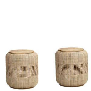 Tabouret d'extérieur en rotin de style moderne pour le jardin Chaise de loisirs faite à la main pour le salon ou l'hôtel Fabriquée en Indonésie - Product Image 4