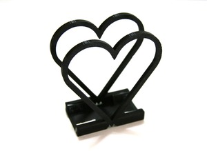 ที่ใส่ผ้าเช็ดปากรูปหัวใจสีดำ เหมาะสำหรับโต๊ะอาหาร เคาน์เตอร์ครัว และการตกแต่งโต๊ะแบบโรแมนติก ขายส่งจากอินเดีย - Product Image 3