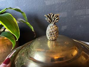 Elegant Gold Metal Casserole with Pineapple Lid Perfect <b>for</b> Party Serving Wedding Events and Festive Occasions Use From India - Product Image 3