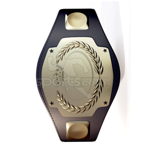 Cinturón de Campeonato de Cuero de Alta Calidad, Diseño Personalizado, Ligero, para Lucha Libre, Nuevo Stock, MOQ Bajo - Product Image 6