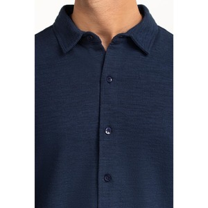 Polo de Corte Regular, Tejido de Punto de Alta Calidad, Antiarrugas, Bordado, Color Oscuro, Corte Ajustado y Holgado, MN-PSH-WS25-022 - Product Image 1