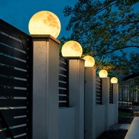 Lampe solaire et filaire pour poteau de clôture, double alimentation, pour jardin, portail, cour, villa, éclairage décoratif