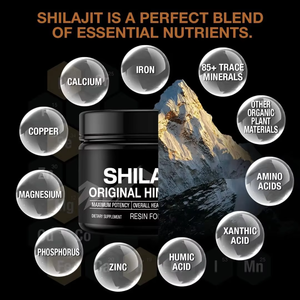 Résine de Shilajit de l'Himalaya pure et biologique 99% originale pour hommes et femmes, marque Isar, qualité alimentaire pour l'énergie, la force, l'immunité, Inde - Product Image 2