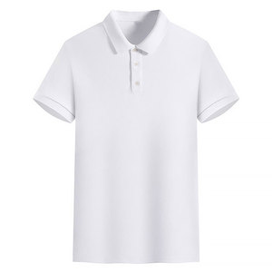 Polos de algodón de alta calidad con logotipo transpirable personalizado para hombre, camisetas Polo de algodón 100% de manga corta antiarrugas para hombre - Product Image 3