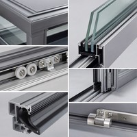 Invernadero Móvil Plegable con Marco de Aleación de Aluminio y Doble Vidrio Templado para Patio, Terraza o Jardín de Villa