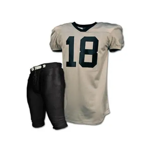 Vente en gros de maillots brodés de haute qualité pour hommes nouveau design de chemises cousues respirantes style football américain - Product Image 1