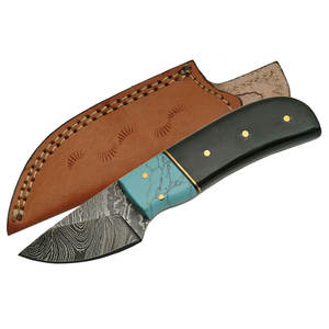 Couteau Skinner en acier damas de qualité supérieure personnalisable, poignée confortable pour le camping-Support OEM de qualité bricolage - Product Image 5