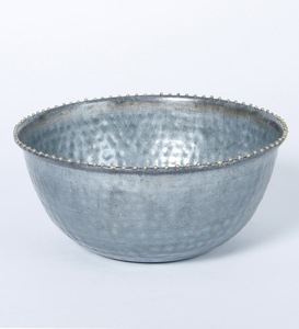 Cuenco redondo de Metal galvanizado, decoración de jardín, bañera - Product Image 6