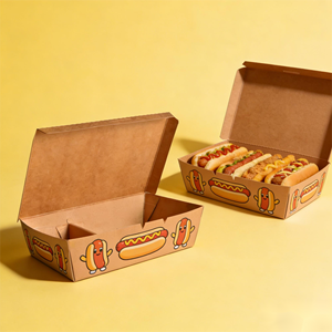 Boîte en papier gaufré pour crêpes, gaufres, glaces, pâtisseries et beignets, avec séparateurs, pour emballage de biscuits de boulangerie, directement de l'usine - Product Image 2