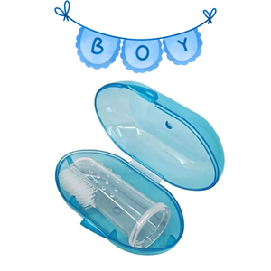 Cepillo de dientes de silicona para bebés, masajeador de encías y limpiador de lengua - Product Image 1