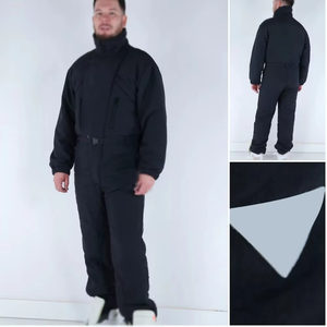Combinaison de ski et de snowboard pour homme et femme, épaisse, grande taille, avec fermeture éclair, imperméable, veste d'extérieur - Product Image 1