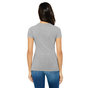 Camiseta de manga corta para mujer Camiseta de gran tamaño para mujer Camiseta transpirable de algodón y poliéster para mujer - Product Image 3