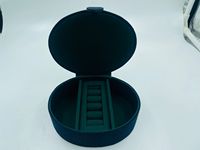 Organisateur de bijoux en velours noir floral de luxe, en bois et tissu, brodé à la main, personnalisable (couleur/taille/logo), emballage et rangement
