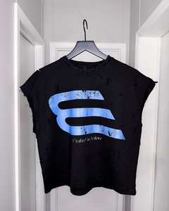 Camiseta sin mangas desgastada para hombre, ropa deportiva de gran tamaño con serigrafía lavada sucia Vintage personalizada, camiseta sin mangas - Product Image 4