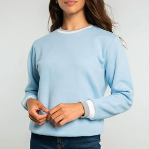Produit à forte demande tenue à la mode femmes sweat basiques coton mélangé sortie d'usine poids moyen femmes sweat - Product Image 2