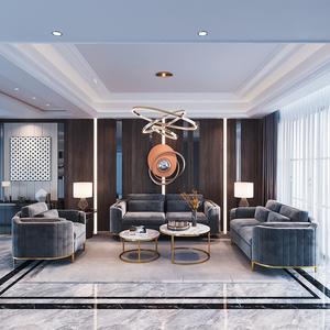 Tapicería moderna para sala de estar, apartamento contemporáneo, tocador curvo de terciopelo, sofá de salón para el hogar, 1 + 2 + 3 juegos, sofá Seccional de tela - Product Image 5