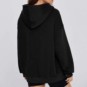 Sudaderas con capucha de mujer con hombros caídos y ajuste holgado de alta calidad, ropa de calle de punto, sudaderas con capucha de gran tamaño con estampado personalizado para mujer y sudadera - Product Image 6