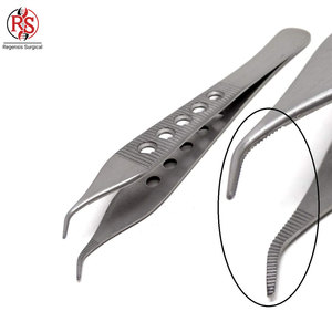 Adson Forcep Curved Stainless Steel Reusable Tissue Forceps Manual CE Certified - Product Image 1