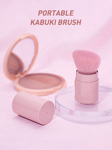 1 Uds. <span class=keywords><strong>De</strong></span> cerdas suaves rosas, brocha <span class=keywords><strong>de</strong></span> <span class=keywords><strong>maquillaje</strong></span> retráctil portátil, brocha para rubor en polvo, herramientas <span class=keywords><strong>de</strong></span> <span class=keywords><strong>maquillaje</strong></span> <span class=keywords><strong>de</strong></span> belleza cosmética <span class=keywords><strong>con</strong></span> <span class=keywords><strong>tapa</strong></span> - Product Image 4