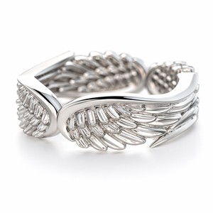 Anello con piuma d'angelo e diamante coltivato in laboratorio, classico, da fidanzamento, in lega di ottone, da donna, vintage, elegante, regalo per feste - Product Image 1