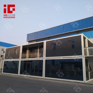 2 층 유리 벽 및 문 분리형 이동식 컨테이너 사무실 집 호텔 클리닉 직원 기숙사 막사 - Product Image 6