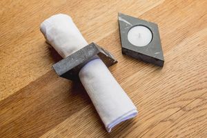 Anillo de Servilleta de Mármol Hecho a Mano Ecológico para Accesorios Artísticos de Mesa de Comedor que Muestra un Acabado Habilidoso y de Primera Calidad - Product Image 2