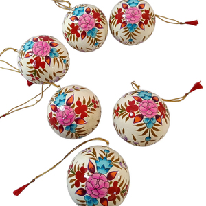 Kashmir Handmade 8 cm Christmas <b>Tree</b> <b>Stand</b> Accessories Paper Mache Ornaments Baubles Unique Christmas Decor - Product Image 1