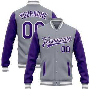 Veste bomber décontractée d'hiver sur mesure en olive, orange et blanc, à boutons pression, style varsity, avec inscription « Salute To Service » pour la vente en gros directe aux entreprises - Product Image 2