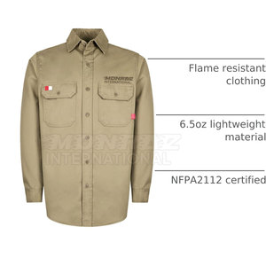 Solid Color Long Sleeves Men <b>Welding</b> <b>Shirts</b> Customized Logo New Style Turn Down Collar Men <b>Welding</b> <b>Shirts</b> - Product Image 3