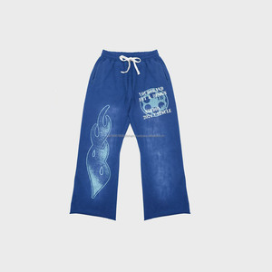 Vente en gros Tenue de sport slim en coton Tenue ajustée simple pour homme Survêtement de jogging en polaire pour homme Survêtements unis pour impression Pantalon de survêtement - Product Image 5