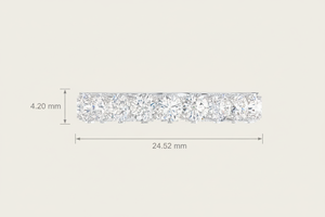 Obra Maestra de Oro de 14K y Diamantes, Anillo de 9 Piedras |   Diamante de Corte Brillante de 2.00 Quilates para Mujer - Product Image 2