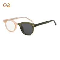 Lunettes de soleil photochromiques rétro TWOOO 52604 pour femmes, monture en acétate translucide rouge cerise, vente en gros, voyage en plein air