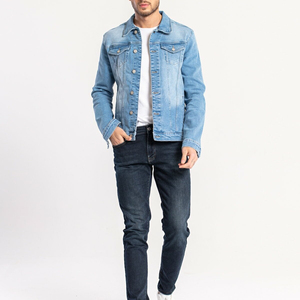 Chaqueta Vaquera Informal de Talla Grande para Hombre, Estilo Casual para Invierno, Personalizada, Estilo Urbano, Delgada - Product Image 3