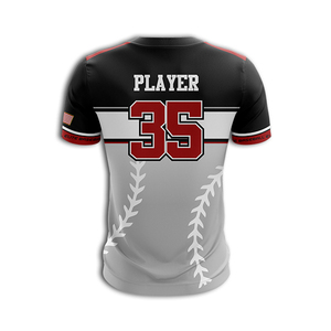 เสื้อเจอร์ซีย์เล่นเบสบอลปรับแต่งได้ตามต้องการโลโก้ทีมระดับพรีเมียม - Product Image 4