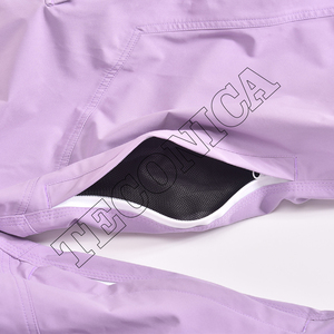 Pantalones de Snowboard Impermeables Color Morado Pastel Más Vendidos con Amplios Bolsillos Tipo Cargo y Diseño de Puños en las Piernas Resistentes a la Nieve - Product Image 2
