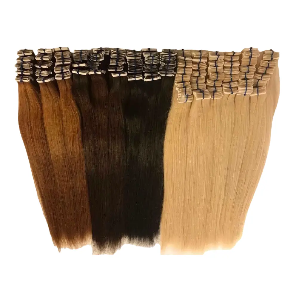 Invisible Tape in Double Drawn Remy Tape Hair Extension Best Wholesale Price 100% Human Hair
