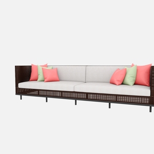 FOUR SEATER <b>SOFA</b> WITH <b>CUSHION</b> (LCO/003/008) - Product Image 4