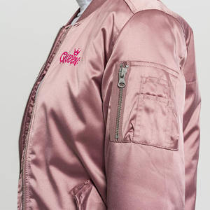 แจ็กเก็ตผ้าซาตินสำหรับผู้หญิงเสื้อแจ็กเก็ตผ้าซาตินแบบสั่งตัด2024 - Product Image 2