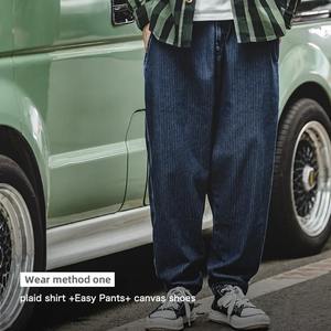 กางเกงยีนส์ผ้ายืดสำหรับผู้ชายออกแบบได้ตามต้องการเสื้อผ้าแนวสตรีทฮิปฮอปสไตล์วินเทจ3D - Product Image 3