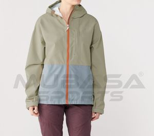 Varsity Jacket Cielo Rain Jacket Para mujer Cremallera de alta calidad Mangas arriba Parches bordados personalizados Chaquetas de Bombardero - Product Image 5