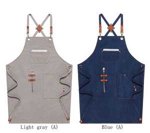 Tablier de chef en toile de coton drôle pour hommes réutilisable 2 poches cadeaux d'anniversaire et de Noël - Product Image 1